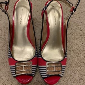 Tommy Hilfiger Wedge Sandals. Size 7.